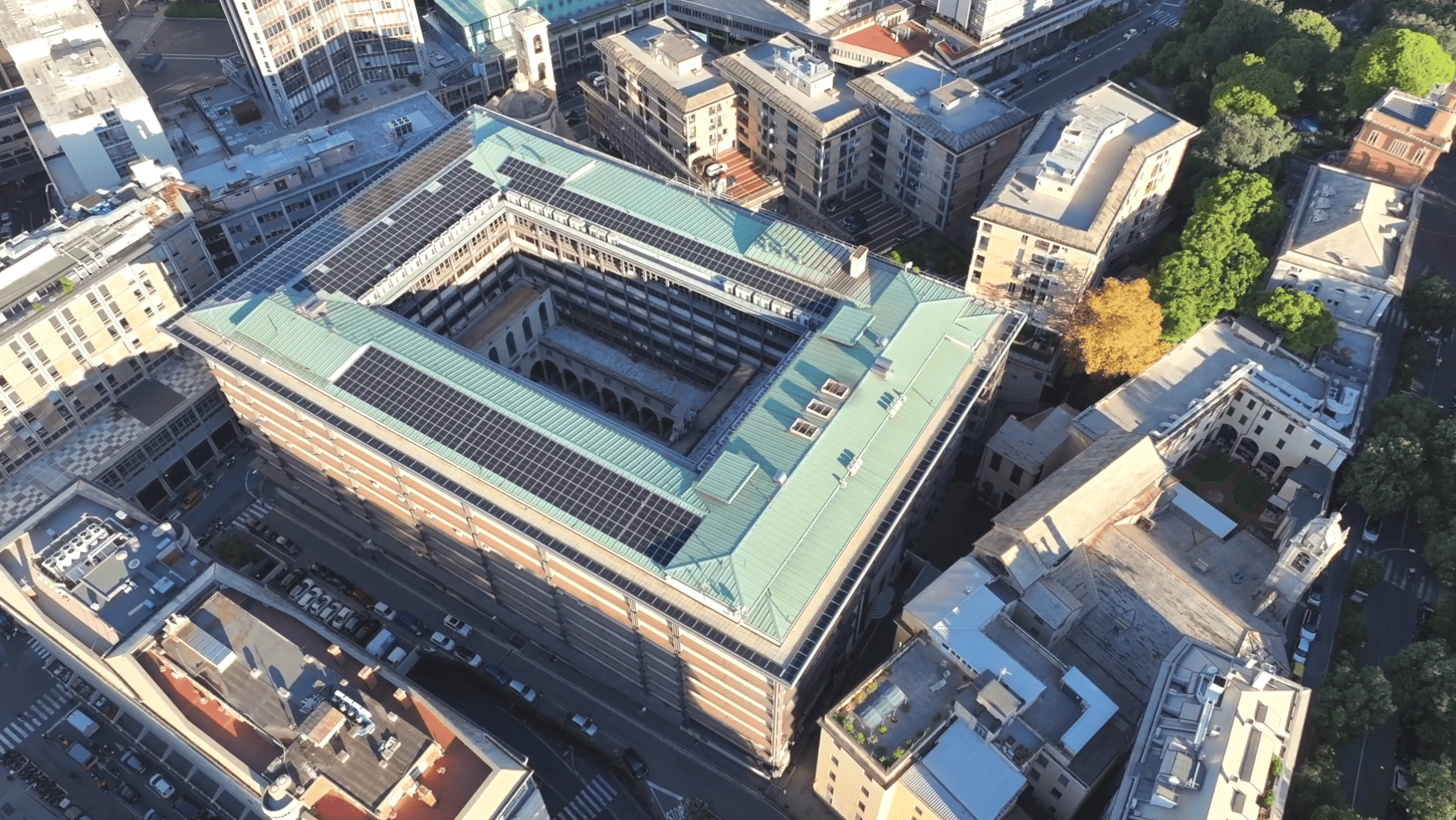 Fotonaponska elektrana 314,33 kWp na zgradi suda u Genovi, Italija
