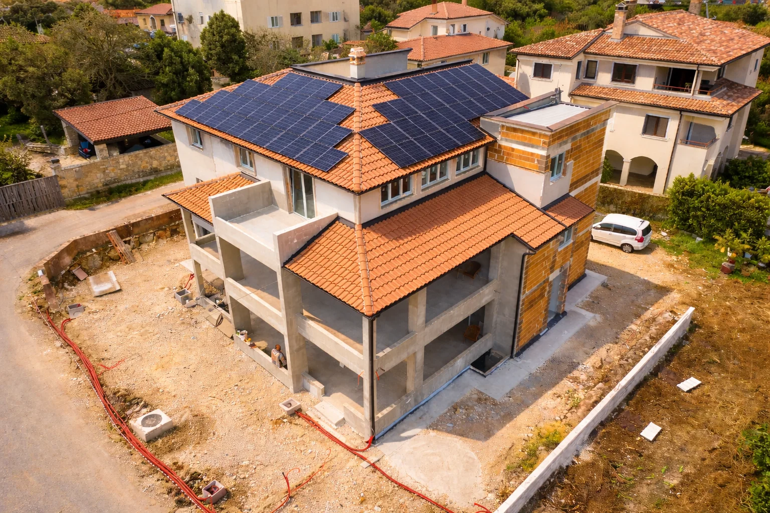 Hibridni fotonaponski sustav 15,75 kWp s baterijskom pohranom